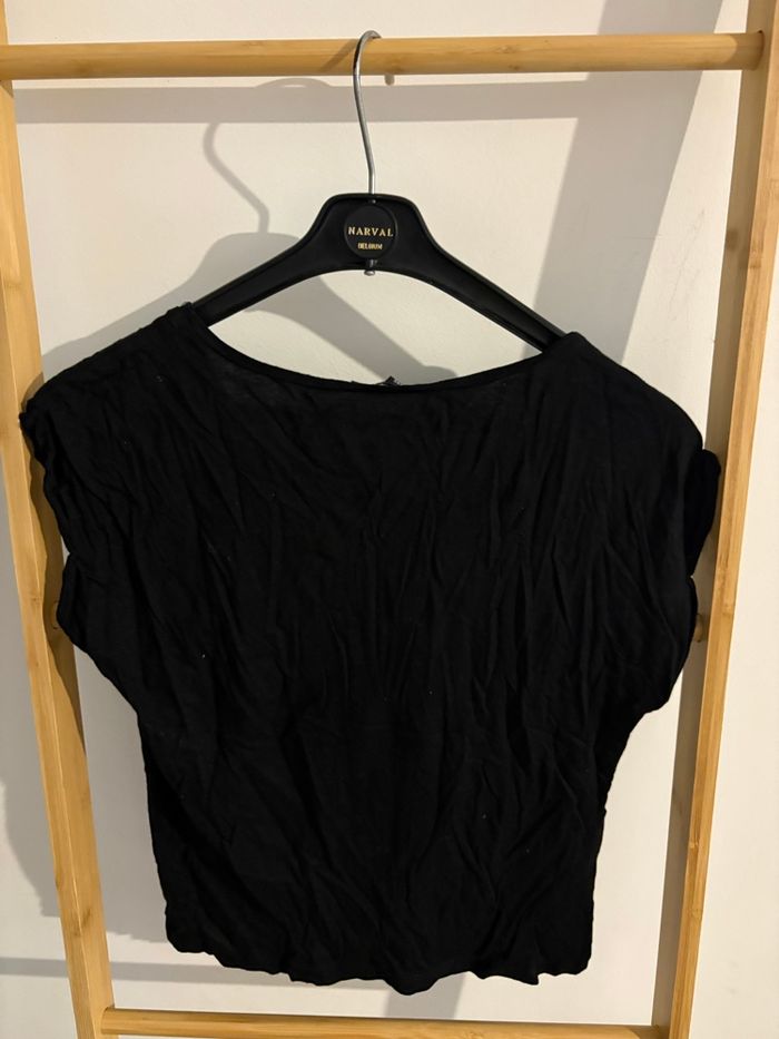 T-shirt Tally Weijl Noir Alien Paillettes 'Believer' Taille XXS - photo numéro 2