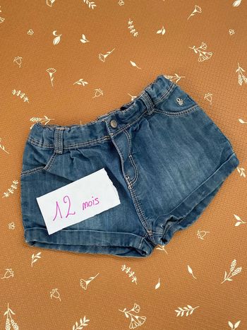 Short jean 12 mois