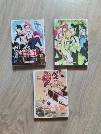 Lot manga Classroom for heroes tome 01, 02 et 03