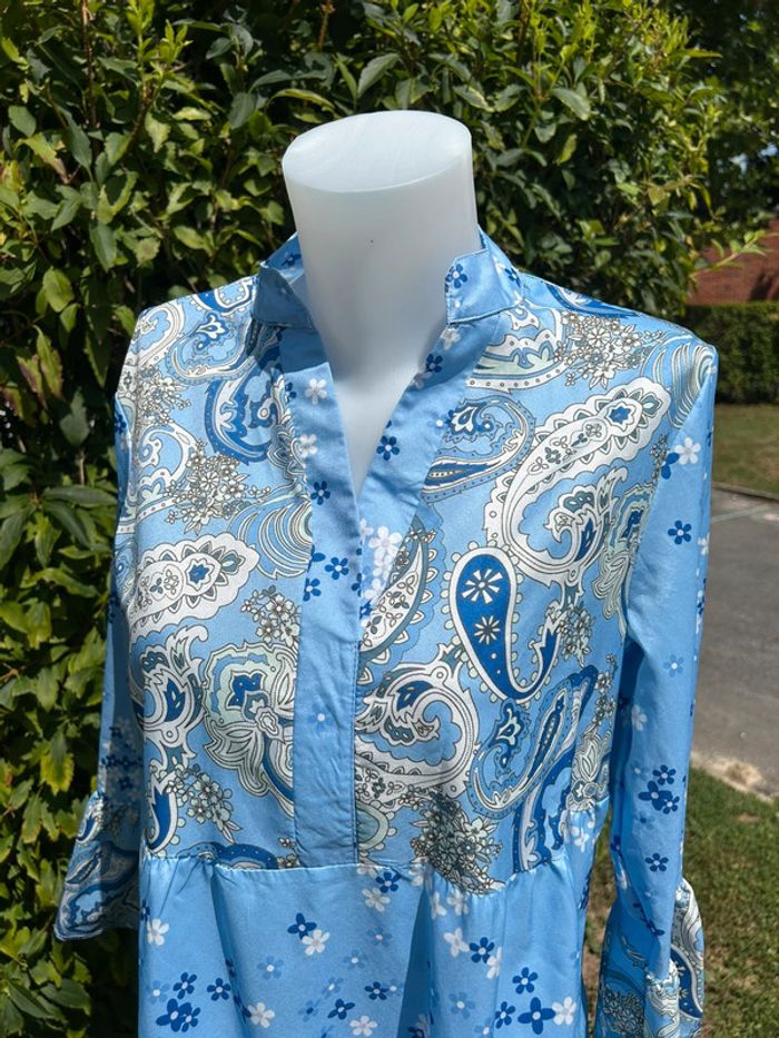 🌟 Robe bleu motif cachemire 🌟 - photo numéro 3