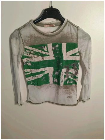 C12 blouse gris/vert Pepe jeans 8 ans
