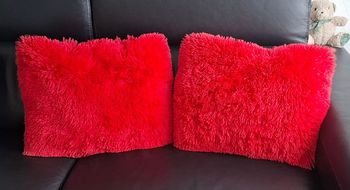 coussins rouges