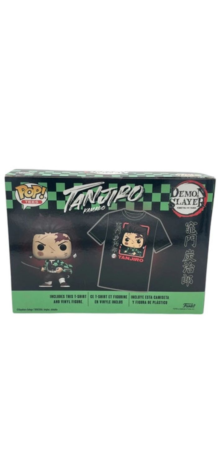 Coffret Funko Pop Demon Slayer T-Shirt taille Xl + Figurine Tanjiro Kamado neuf - photo numéro 2