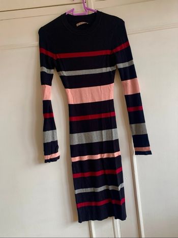 Robe cintrée à rayures