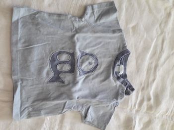 T-shirt coton bleu ciel