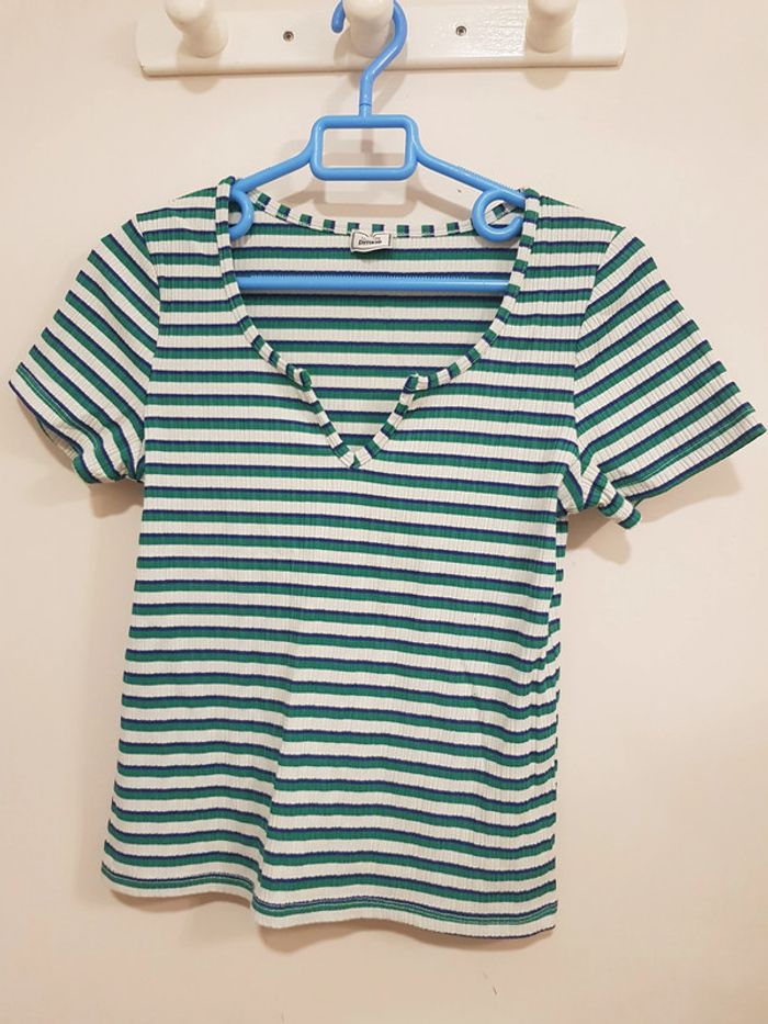 T-shirt à rayures - photo numéro 2