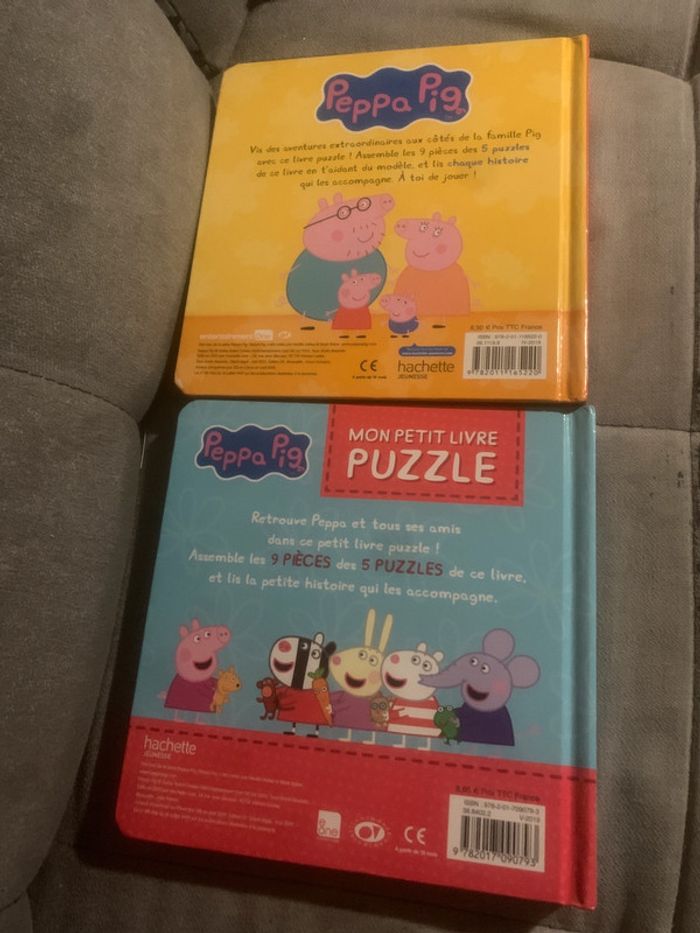 Lot 2 livres puzzles peppa pig - photo numéro 2