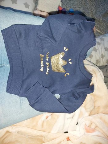 Pull primark taille 3/6mois 68cm