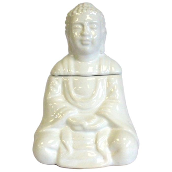 Brûleur Bouddha blanc