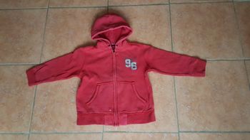 Gilet polaire à capuche 6 ans rouge Blue Attitude