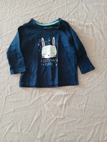 Tee-shirt manches longues 6-9 mois