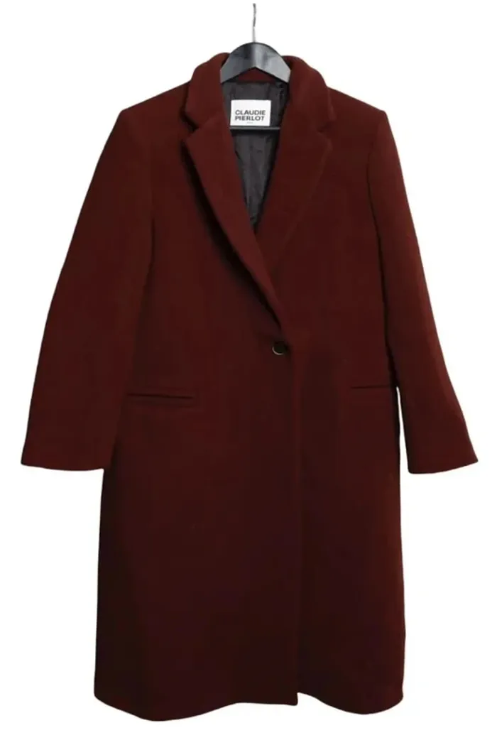 Manteau bordeaux Claudie Pierlot – Neuf avec étiquette – Taille XL - photo numéro 3