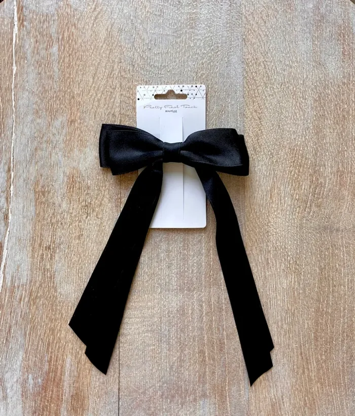 Barrette nœud satin noir de Beautélive Pretty Final Touch – Neuve - photo numéro 3