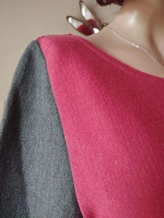 🌿Pull Fin Bicolore en Maille 50% Laine Mérinos Forcier T36/38🌿 - photo numéro 5
