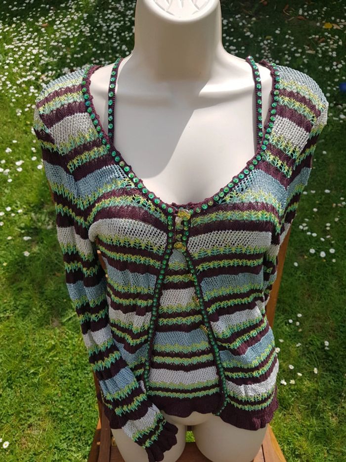 Duo Top et Gilet Crochets - photo numéro 2