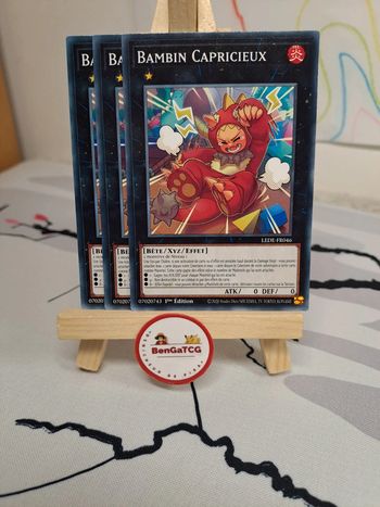 Playset 3x Bambin Capricieux Yu-Gi-Oh! Héritage de la Destruction FR LEDE