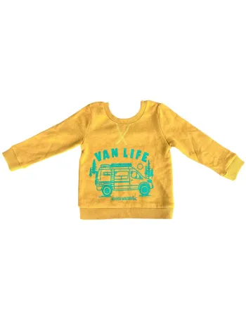 Pull Crib & Kids "Van Life" orange/vert Taille 12-18 mois Neuf