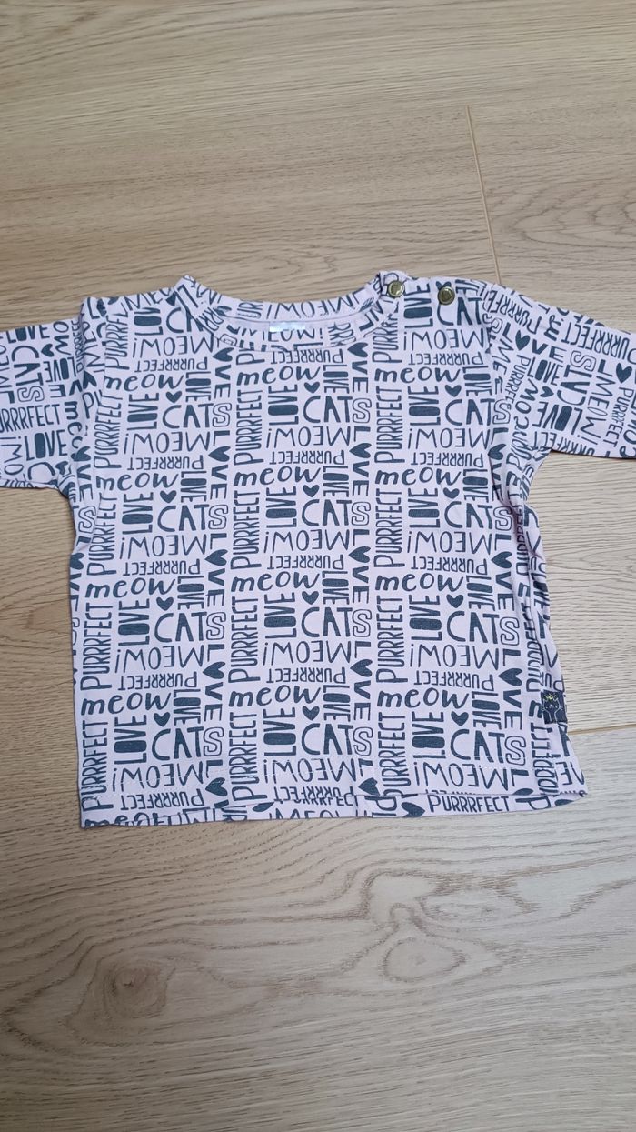 Lot 6 t-shirts manches longues 12 mois - photo numéro 8