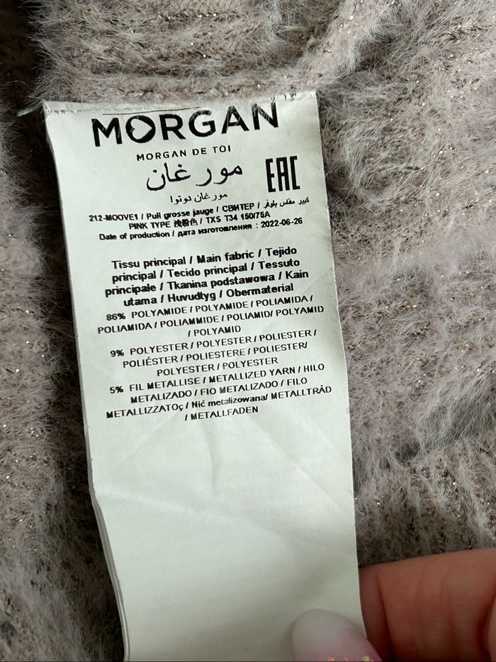 Pull tout doux à manches longues Morgan taille XS jamais porté - photo numéro 10