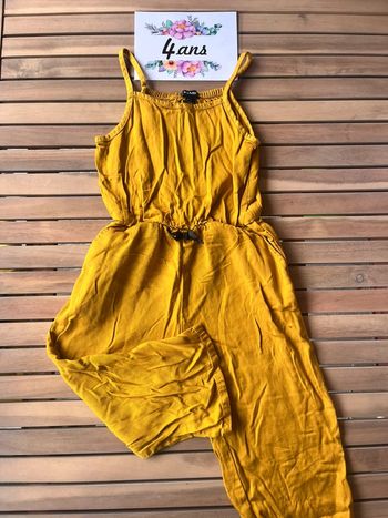 Colbinaispn fluide été jaune kiabi 4 ans