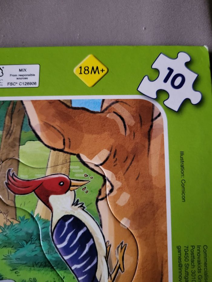 Lot de 2 puzzles animaux - photo numéro 2