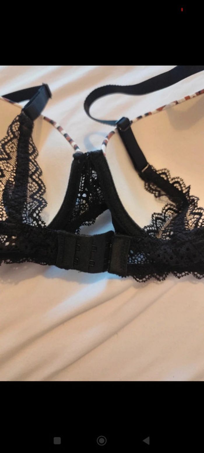 Soutien gorge leopard dentelle noire 95B Mojito - photo numéro 6