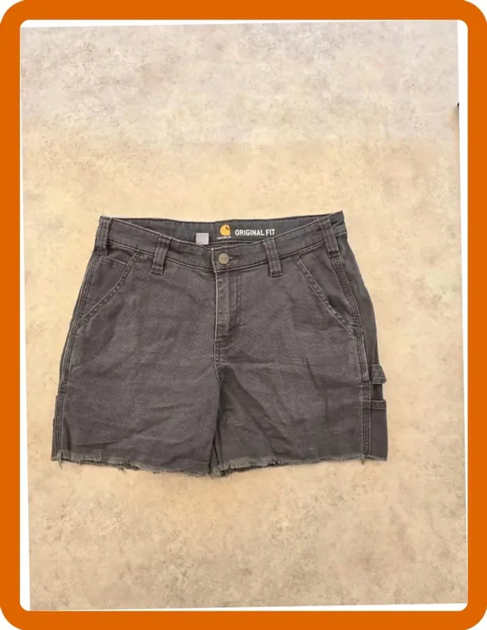Short Carhartt original fit 32/4 gris femme women SHO087 - photo numéro 2