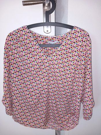 Blouse chemisier à motifs colorés Taille S excellent état