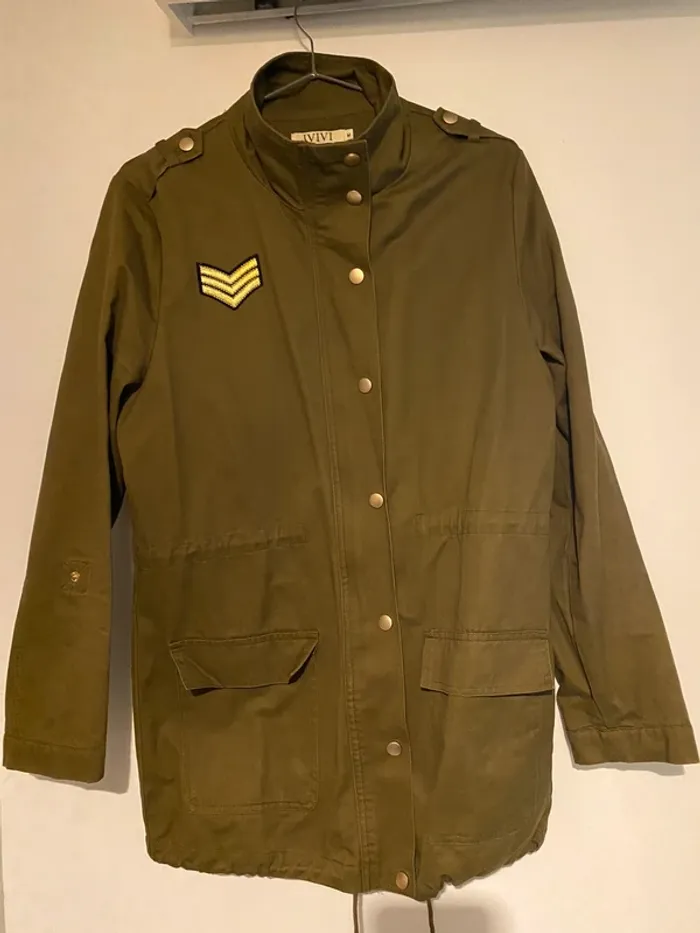 Jolie veste kaki style militaire taille M-38 - photo numéro 2