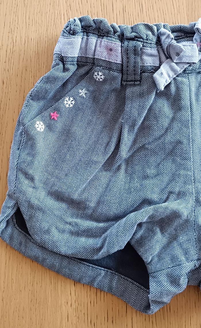 Short Sergent Major 18 mois 80 cm fille gris - photo numéro 3