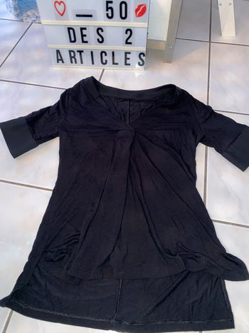T-shirt noir Intimissimi taille S