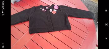 Gilet court noir Catimini