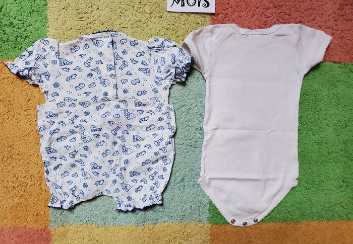 Lot 2 bodies- 6 mois - petit bateau - photo numéro 5