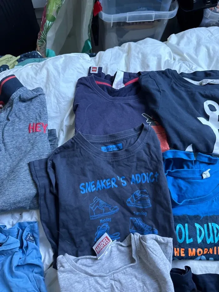 Lot tee shirt manches courtes 8 ans garçon - photo numéro 3