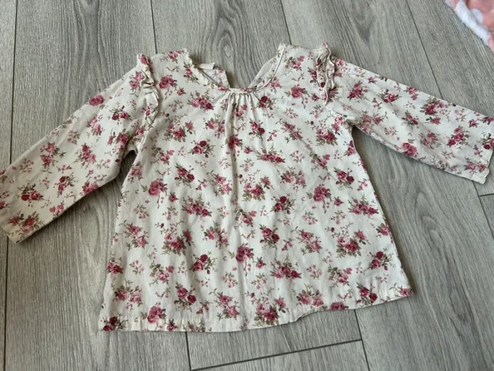Blouse fleurie 100cm