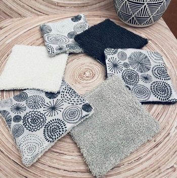 Lingettes lot de 6 lavable et réutilisable