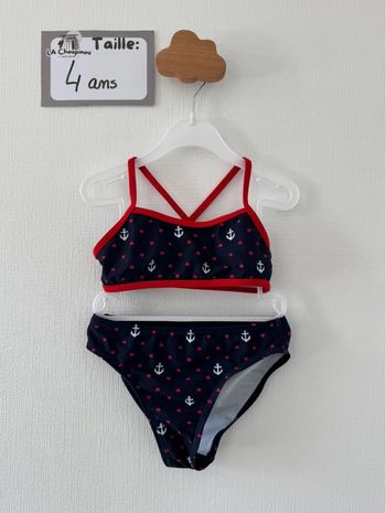 Maillot de bain 2 pièces - taille 4 ans 🌸