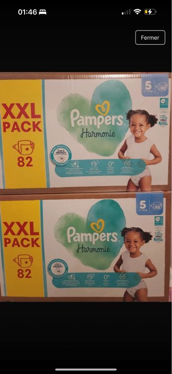 couche pampers harmonie taille 5