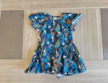 Robe fille 2 ans Verbaudet – motif tropical