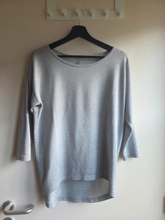 Blouse gris chiné only - taille xs