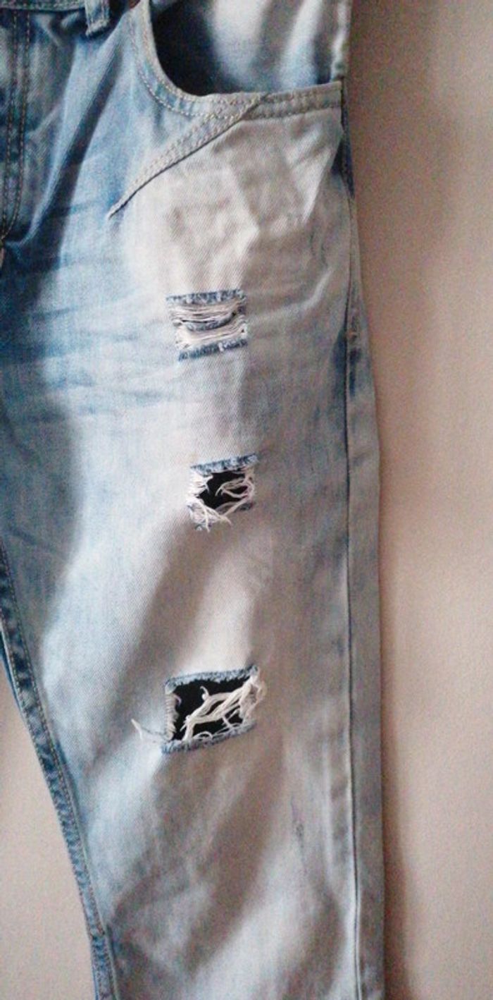 Jeans d.skins skinny délavé troué taille 28 - photo numéro 4