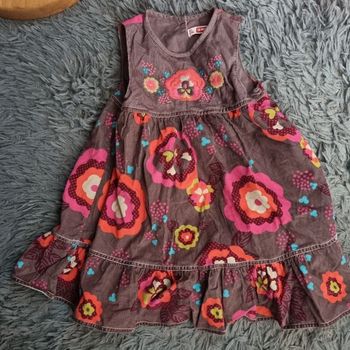 Robe à fleurs 18mois 81cm style hippie