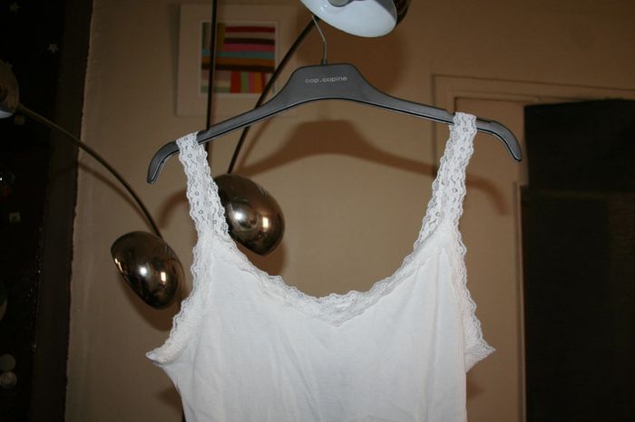 🌸 Top blanc à dentelles Taille 40 "Mango" 🌸 - photo numéro 2