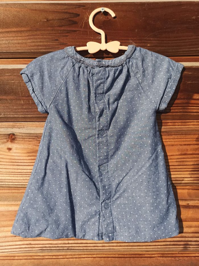 Robe Jean bébé fille 3 mois - photo numéro 2