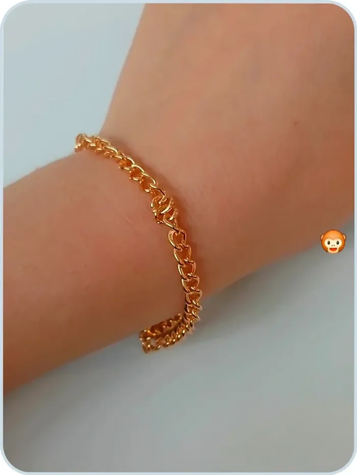 Bracelet doré élégant tendance féminine - photo numéro 5