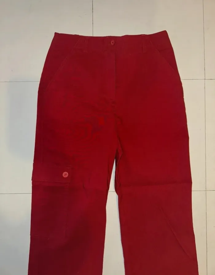 Jean rouge Camaïeu T36 neuf - photo numéro 4
