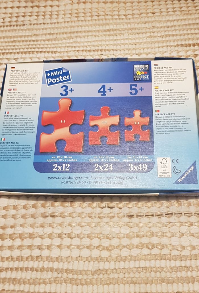Puzzles 2×12 pièces la reine des neiges 2 disney - photo numéro 2