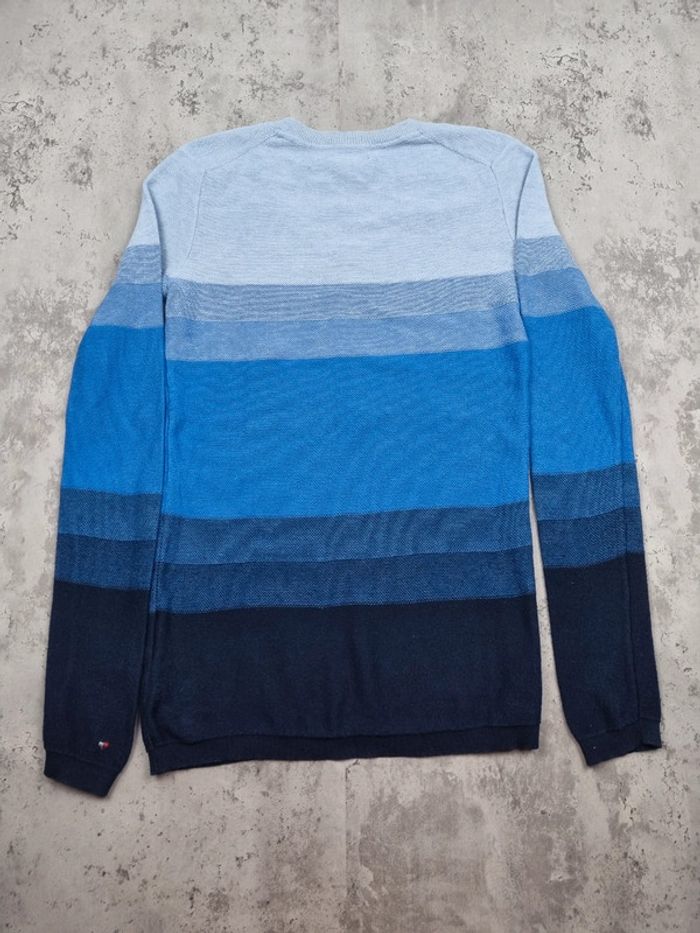 Pull col V Tommy Hilfiger dégradé de bleu, XS Femmes - photo numéro 4
