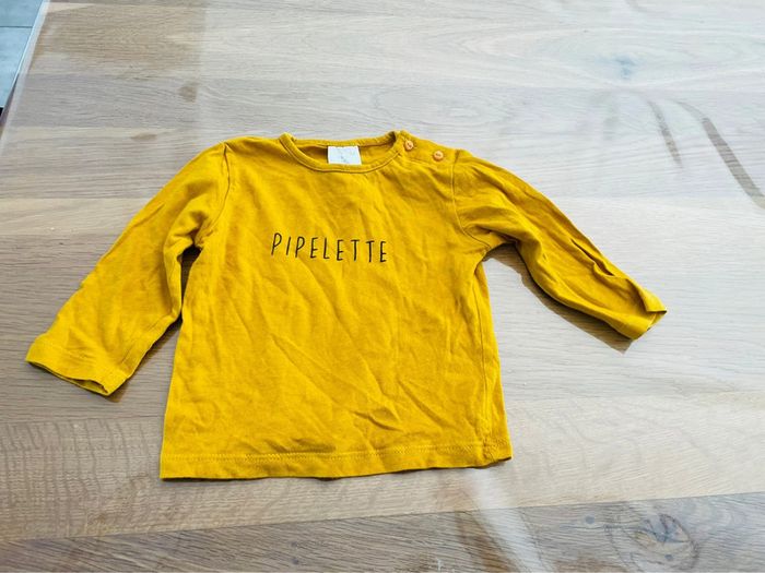Lot de tee shirts longues manches 12 mois - photo numéro 4