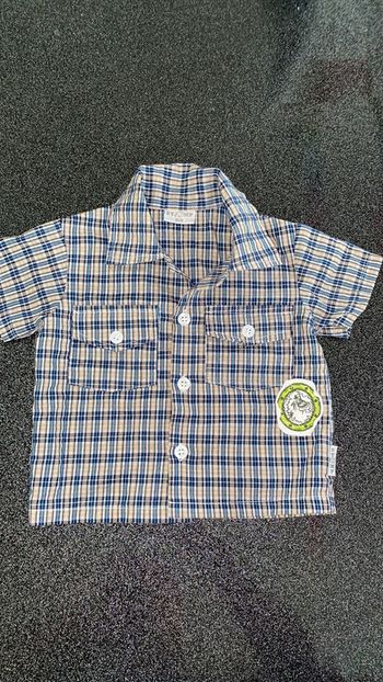 Chemise manche courte 0-3 mois